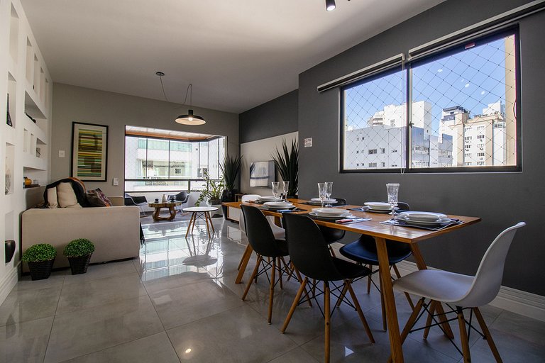 DGE92 - Elegante, 2 Dorm, Churrasqueira na Sacada