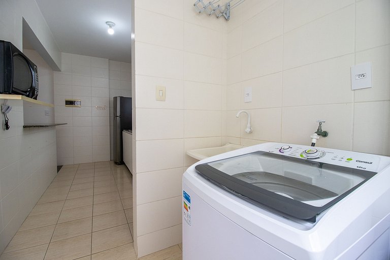 MNT51 - Churrasq, Climatizado, 2 Dorm, Garagem