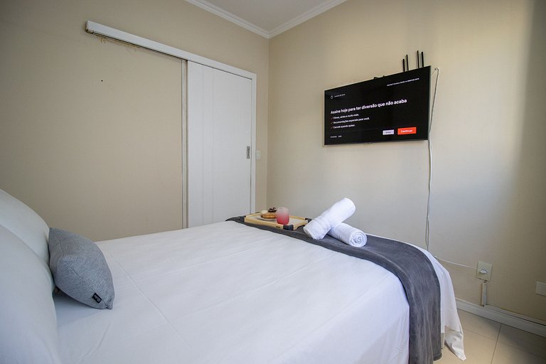 ROS84 - Quadra Mar, 1 Dorm, Climatizado, Wi-Fi