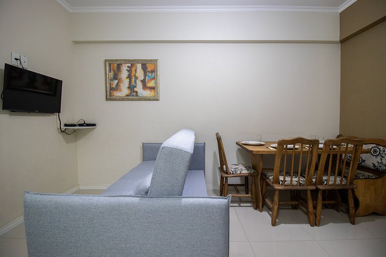 ROS84 - Quadra Mar, 1 Dorm, Climatizado, Wi-Fi
