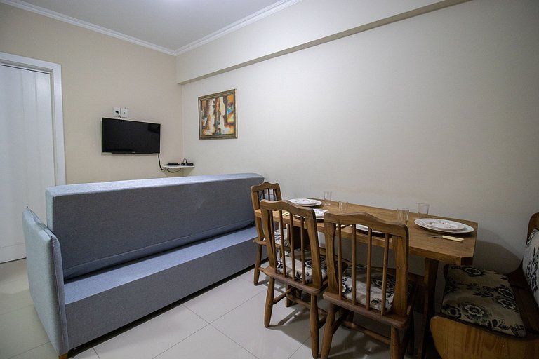 ROS84 - Quadra Mar, 1 Dorm, Climatizado, Wi-Fi