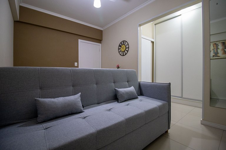 ROS84 - Quadra Mar, 1 Dorm, Climatizado, Wi-Fi