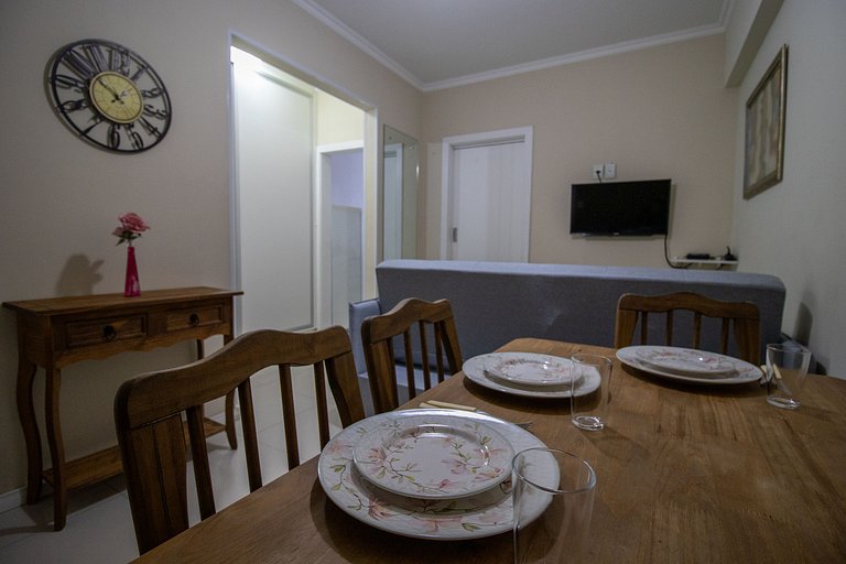 ROS84 - Quadra Mar, 1 Dorm, Climatizado, Wi-Fi