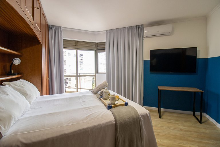 RUT23 - Quadra Mar, 4 Dorm, Sacada, TV's Smart