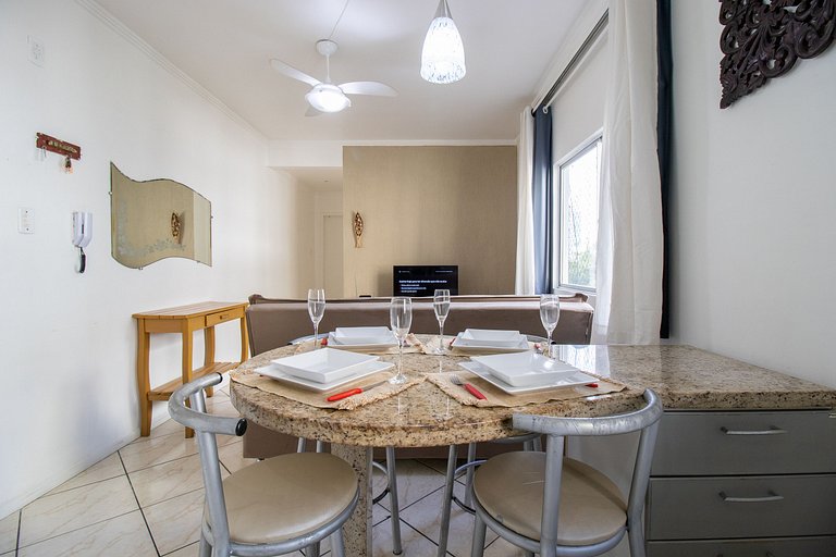 VPR23 - Quadra mar, 1 Dorm, 180m da praia, Wi-Fi