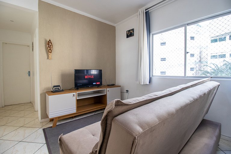 VPR23 - Quadra mar, 1 Dorm, 180m da praia, Wi-Fi