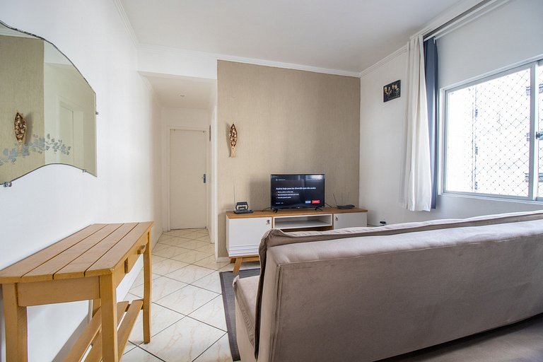 VPR23 - Quadra mar, 1 Dorm, 180m da praia, Wi-Fi