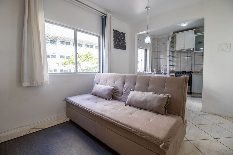 VPR23 - Quadra mar, 1 Dorm, 180m da praia, Wi-Fi