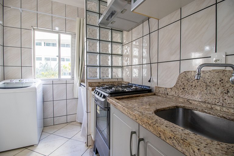VPR23 - Quadra mar, 1 Dorm, 180m da praia, Wi-Fi