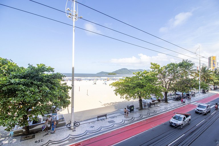 ABT21 - Frente mar, Av. Atlântica, Sacada, 2 DR