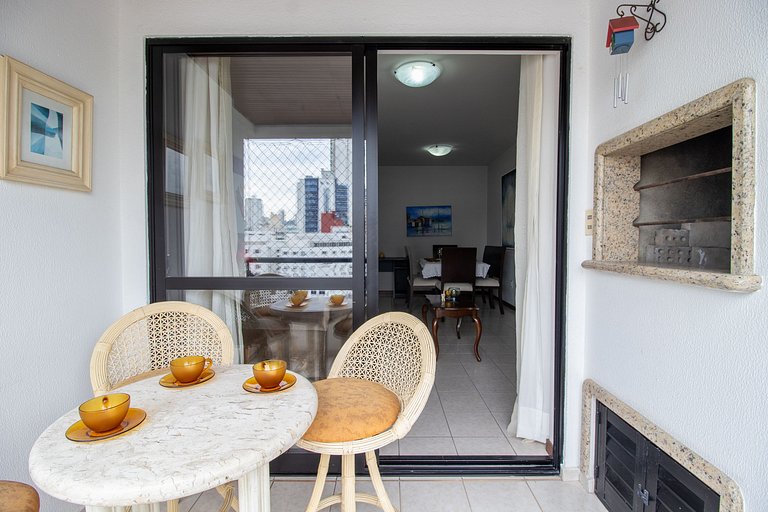 ISO86B - Sacada com Churrasq, 2 Dorm, Climatizado
