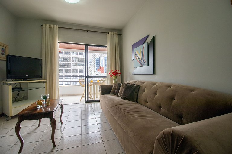 ISO86B - Sacada com Churrasq, 2 Dorm, Climatizado