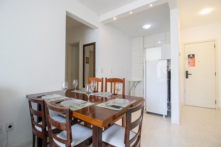 NVR62B - Quadra Mar, Sacada, 2 Dorm, Climatizado