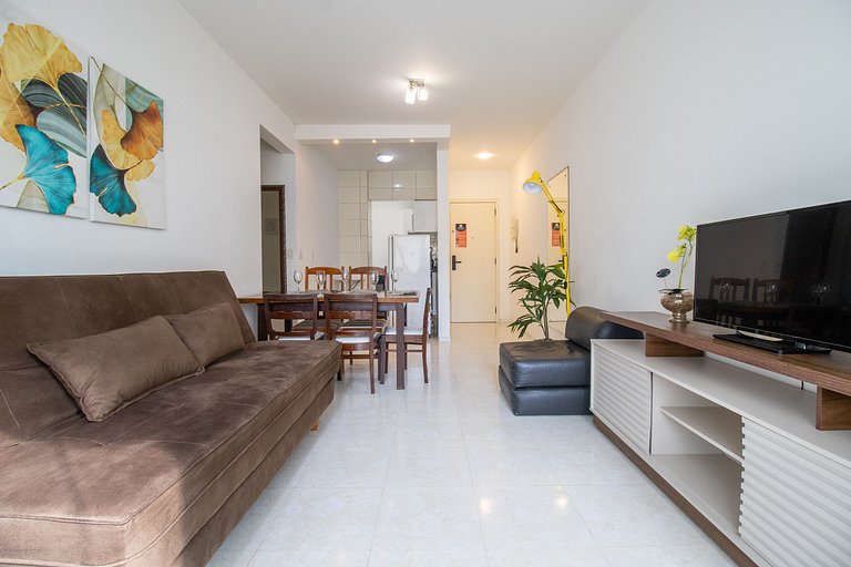 NVR62B - Quadra Mar, Sacada, 2 Dorm, Climatizado