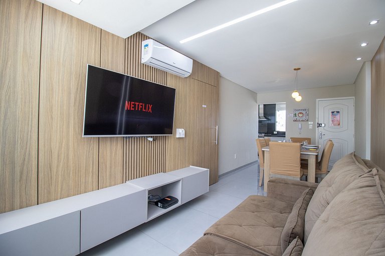 CNC72 - Av Atlântica, Climatizado, 3 Dorm