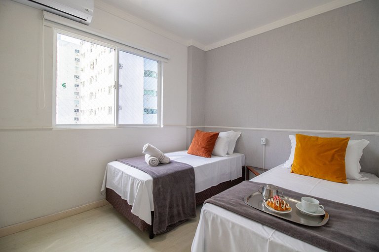 QUA41 - 3Dorm, Climatizado, Churrasqueira
