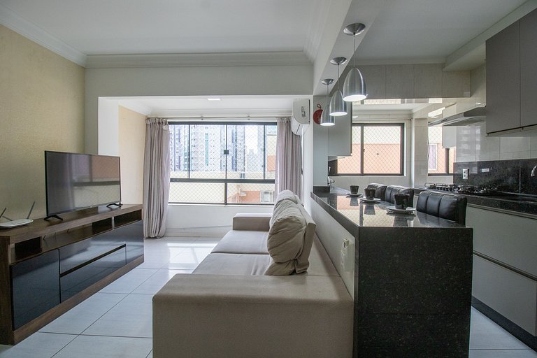 BK54 - Climatizado, TV Smart, Conforto, Garagem
