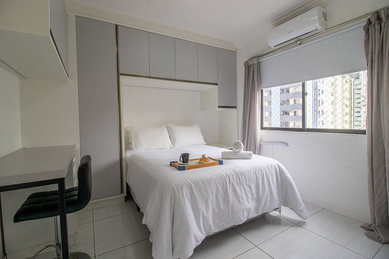 BK54 - Climatizado, TV Smart, Conforto, Garagem
