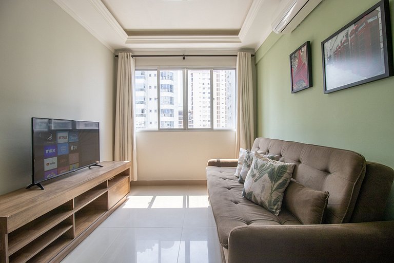 RPA93 - Av Brasil, Quadra Mar, 1 Dorm, TV Smart