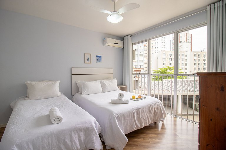 PRG13 - 3 Dorm, Climatizado, Garagem, Wi-Fi