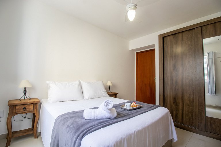 VNZ84A - Quadra Mar, 1 Dorm Climatizado, Tv Smart