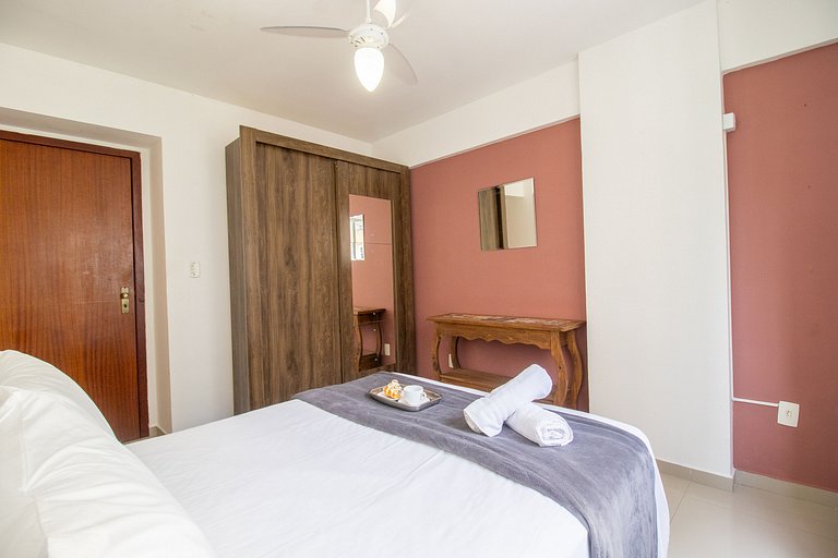 VNZ84A - Quadra Mar, 1 Dorm Climatizado, Tv Smart