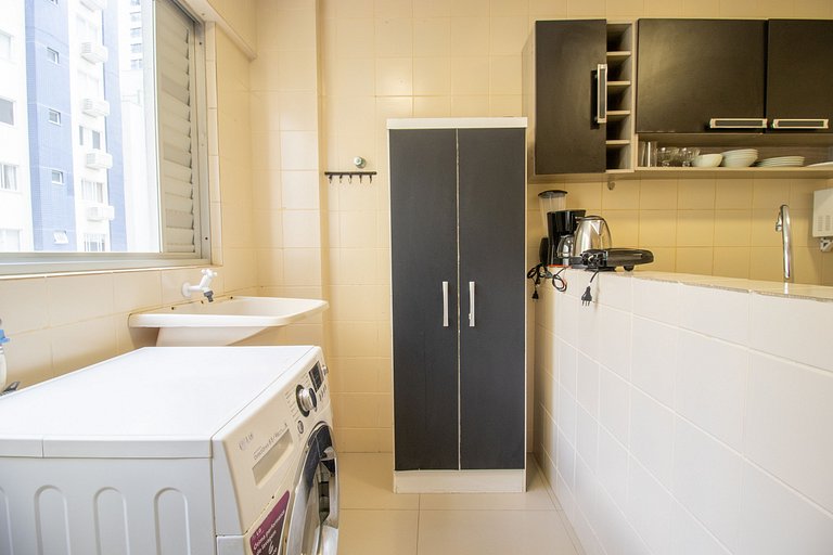 VNZ84A - Quadra Mar, 1 Dorm Climatizado, Tv Smart