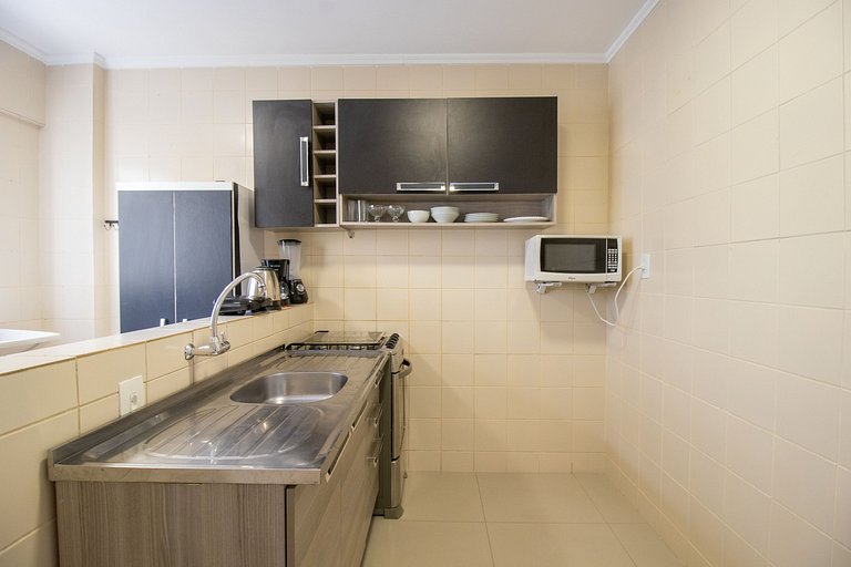 VNZ84A - Quadra Mar, 1 Dorm Climatizado, Tv Smart