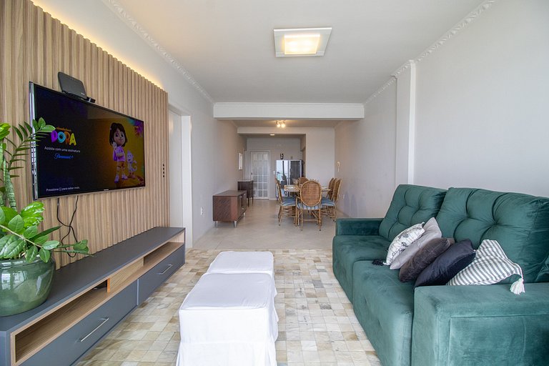 IPY92 - Vista Mar, 3 Dorm, Climatizado, Wi-fi