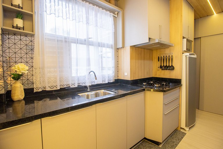 PRN18 - Próx Calçadão, Flat Charmoso, Garagem