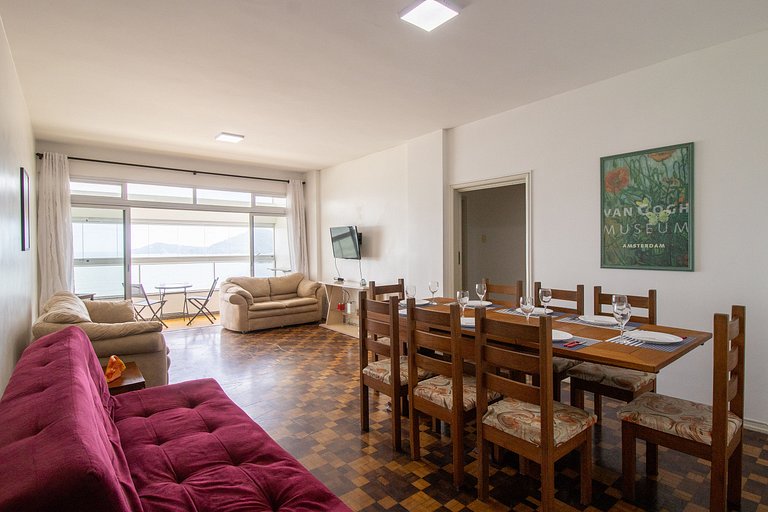 PKN132 - Amplo, Frente Mar, Sacada, 3 Dorm