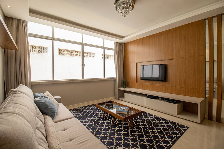 PDE3D - 2 Suítes, Av. Atlântica, Moderno, Garagem
