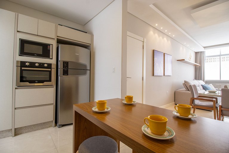 PDE3D - 2 Suítes, Av. Atlântica, Moderno, Garagem