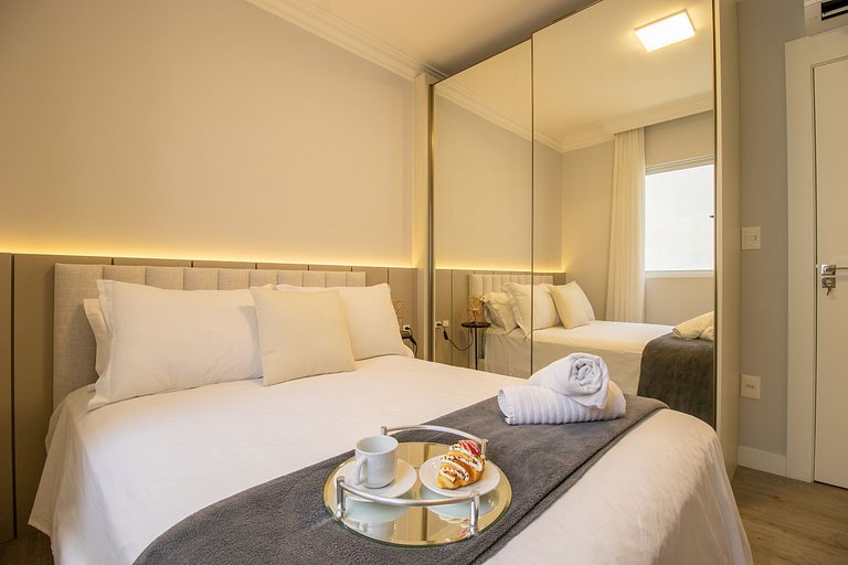 PZV52 - Elegante, Churrasq, Quadra Mar, 3 Dorm