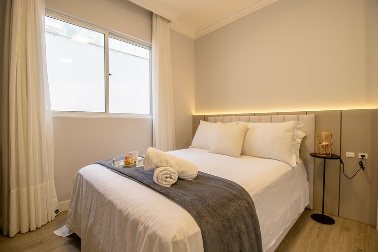PZV52 - Elegante, Churrasq, Quadra Mar, 3 Dorm
