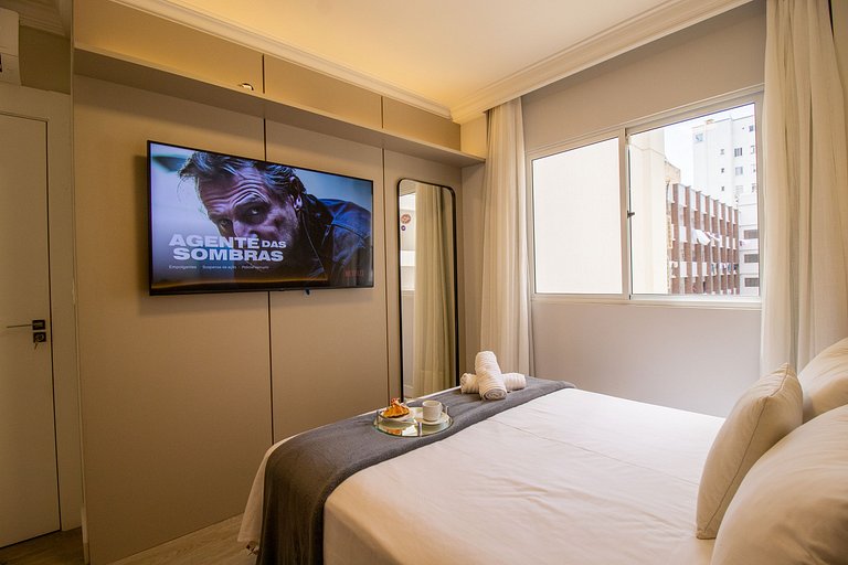 PZV52 - Elegante, Churrasq, Quadra Mar, 3 Dorm