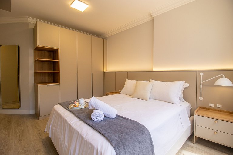 PZV52 - Elegante, Churrasq, Quadra Mar, 3 Dorm