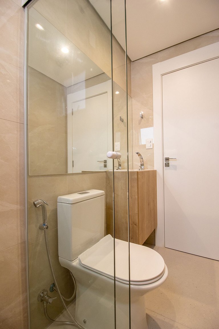 PZV52 - Elegante, Churrasq, Quadra Mar, 3 Dorm