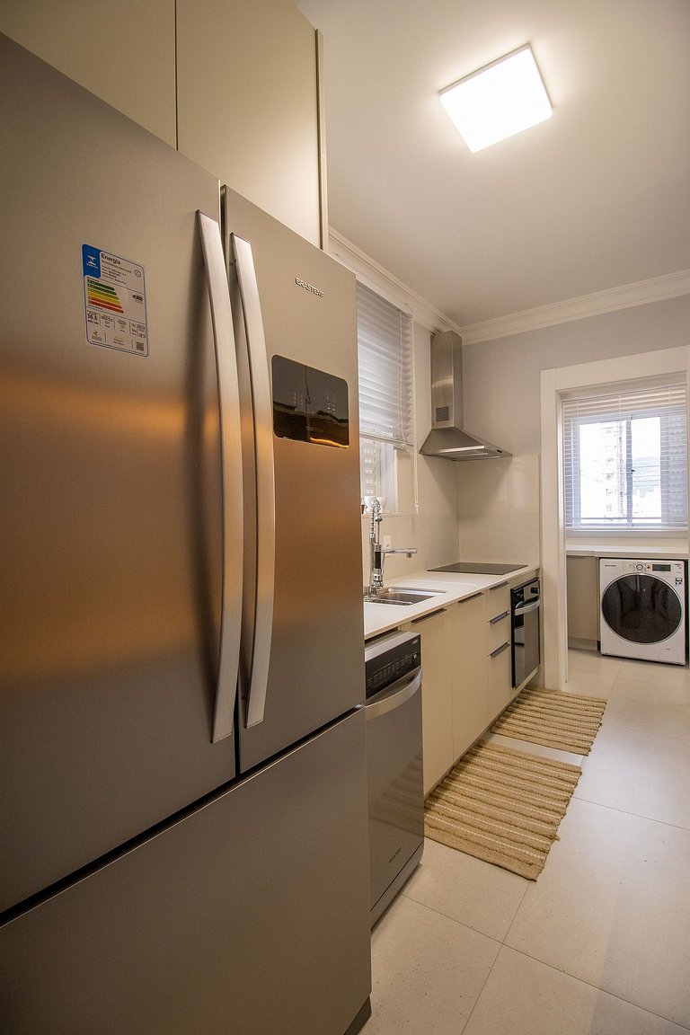 PZV52 - Elegante, Churrasq, Quadra Mar, 3 Dorm