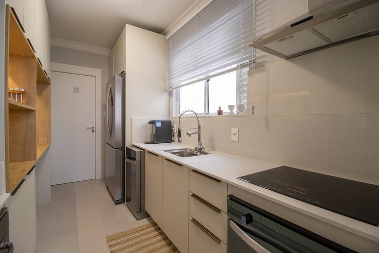 PZV52 - Elegante, Churrasq, Quadra Mar, 3 Dorm