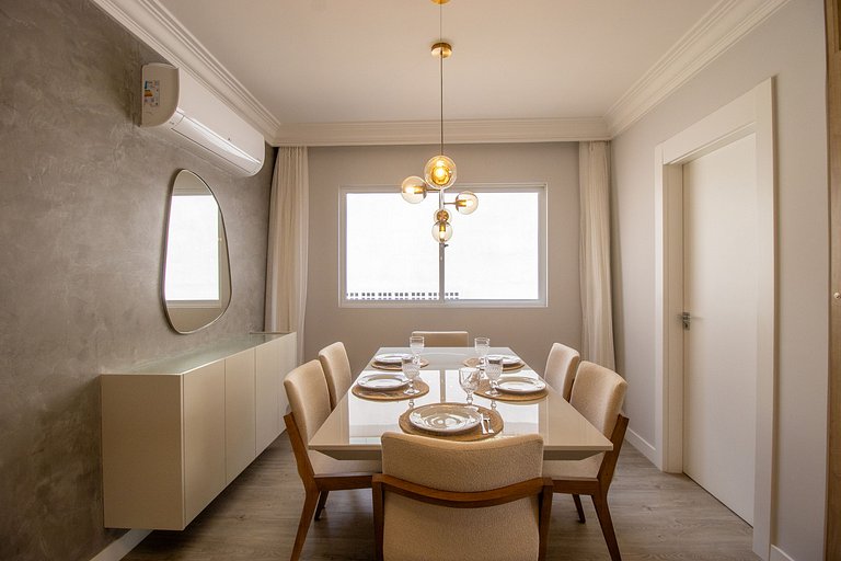 PZV52 - Elegante, Churrasq, Quadra Mar, 3 Dorm