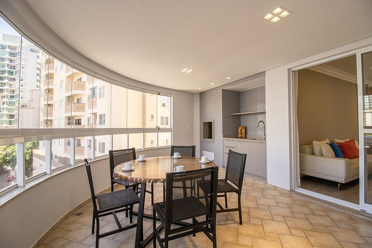 PZV52 - Elegante, Churrasq, Quadra Mar, 3 Dorm