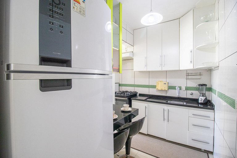 RPA137 - Climatizado, Quadra Mar, Garagem, 1DR