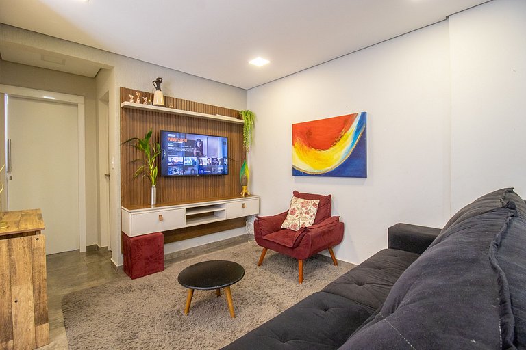 CRM25 - Lindo Espaço, Climatizado, 2 Dorm, Garagem