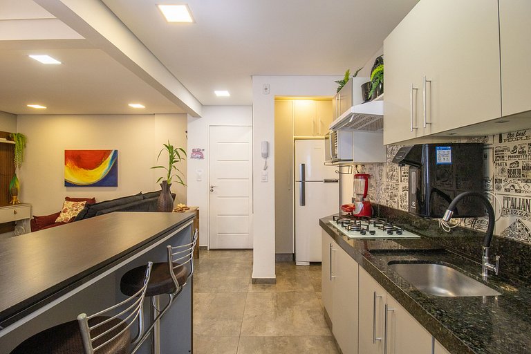 CRM25 - Lindo Espaço, Climatizado, 2 Dorm, Garagem