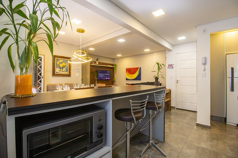 CRM25 - Lindo Espaço, Climatizado, 2 Dorm, Garagem