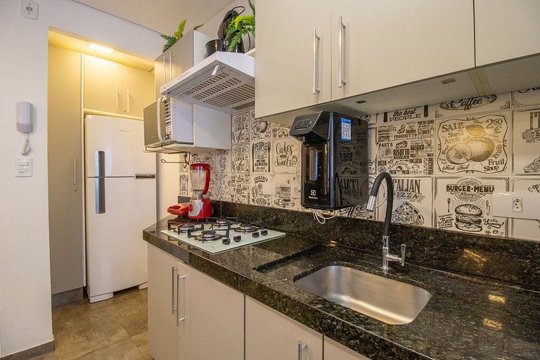 CRM25 - Lindo Espaço, Climatizado, 2 Dorm, Garagem