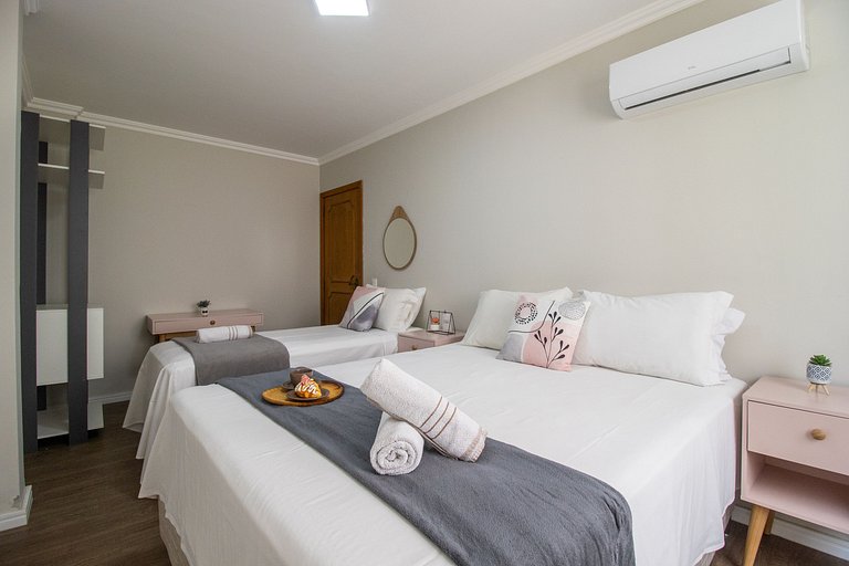 SCR64 - 2 Dorm Climatizados, Confortável, TV Smart