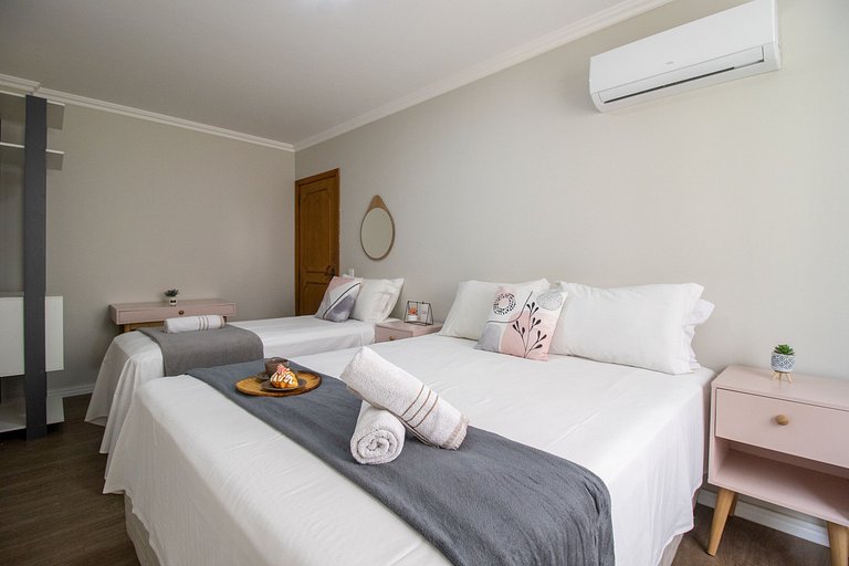 SCR64 - 2 Dorm Climatizados, Confortável, TV Smart