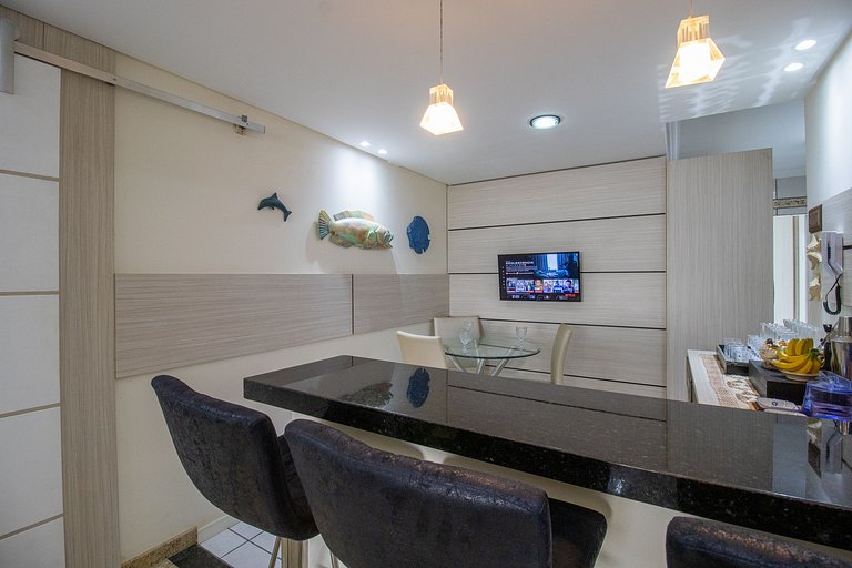 AQR63 - Quadra Mar, Climatizado, 4 Dorm, Garagem